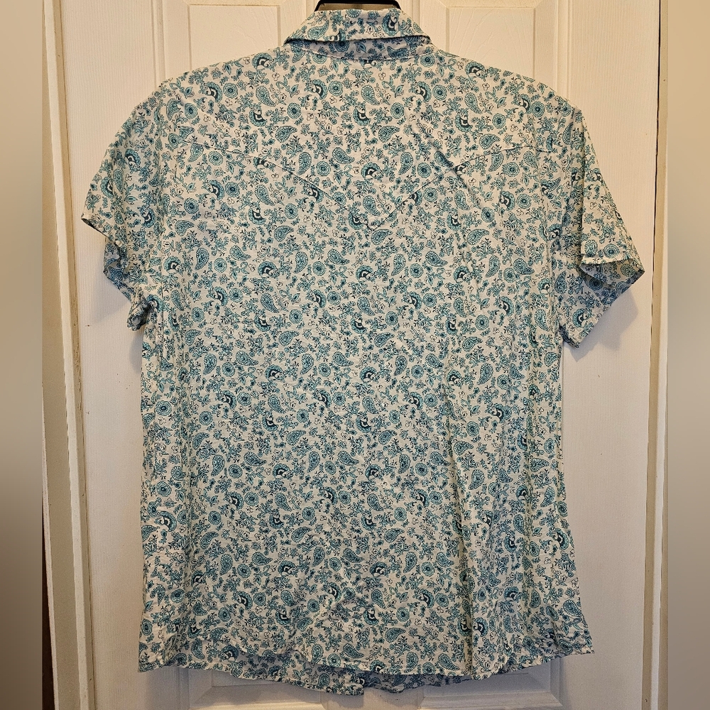Wrangler Women's Floral Paisley Button-Up Shirt - XXL - Picture 6 of 7
